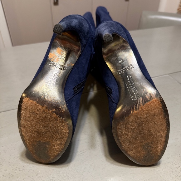 Guillaume Hinfray you say? (38) Midnight Blue Suede Boot with silvery-details - Picture 5 of 9